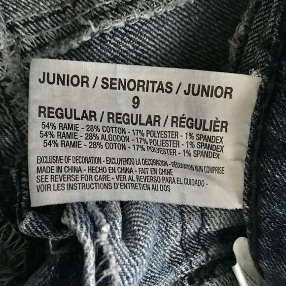 Women's Vintage Y2K L.e.i. Indie Casual Mid Wash Denim Summer Jean Capris / 9 - Picture 6 of 6